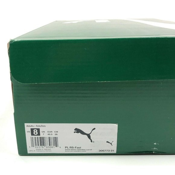 Puma PL RS-Fast Porsche Legacy 911 Shoes Sneakers Mens 8 Low Top Black 306773-01 - Picture 10 of 14